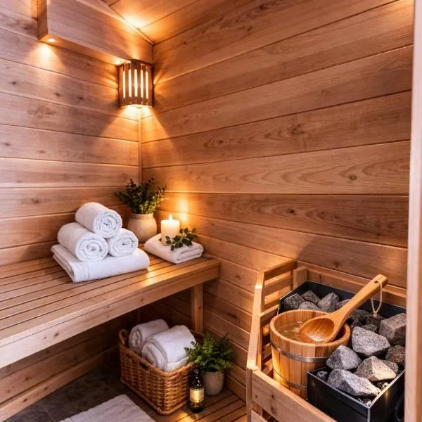 Top Floor Luxury, Sauna, Private Pool, Lake Bellaire Beach, 5 beds, 4 full bath、Bellaireのホテル