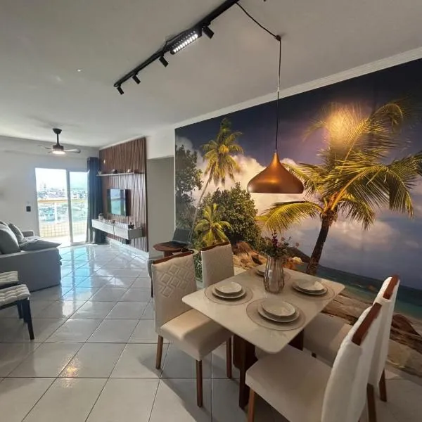 Refúgio moderno com churrasqueira a 200m da praia, hotel in Praia Grande