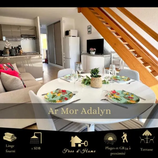 Ar Mor Adalyn - Balcon - parking privé - plages & GR34, hotel u gradu Clohars-Carnoët