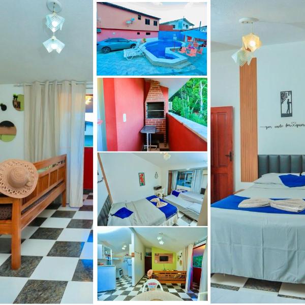 Promoção Agosto! Praia Taperapuan 08 min a Pé! Piscina! Churrasqueira! WI-FI, 2 Suítes Ar Condicionado! 1 Estacionamento Grátis! Cozinha Equipada
