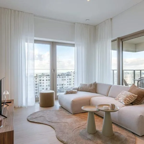 Casiola - Sky-High apartment with panoramic views in Ostend, готель у місті Остенде