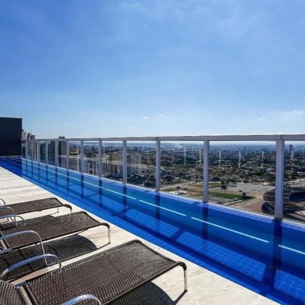 Studio de luxo no Jardim Goiás, em frente ao Serra Dourada, com garagem