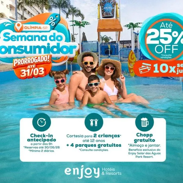 Enjoy Solar das Águas Park Resort, hotel v destinácii Olímpia