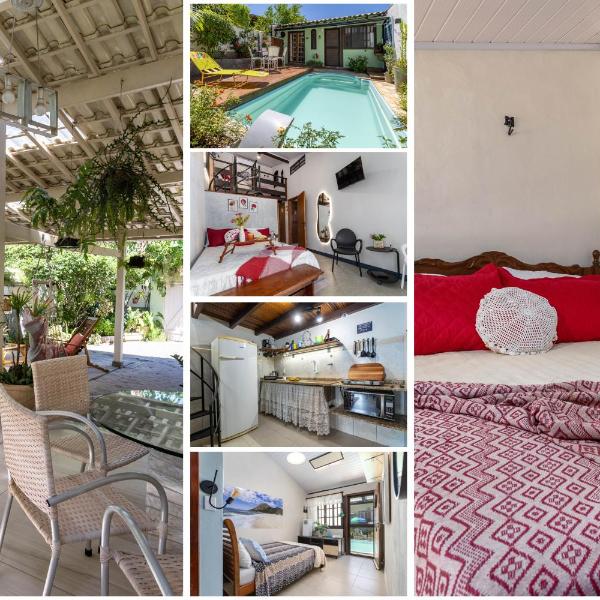 RENOVADO - Boechat Loft 300m da Praia 3 Quartos Piscina Privativa Churrasqueira Jardim Wi-Fi 252 mpbs e Cozinha Completa - Indicado para Casais