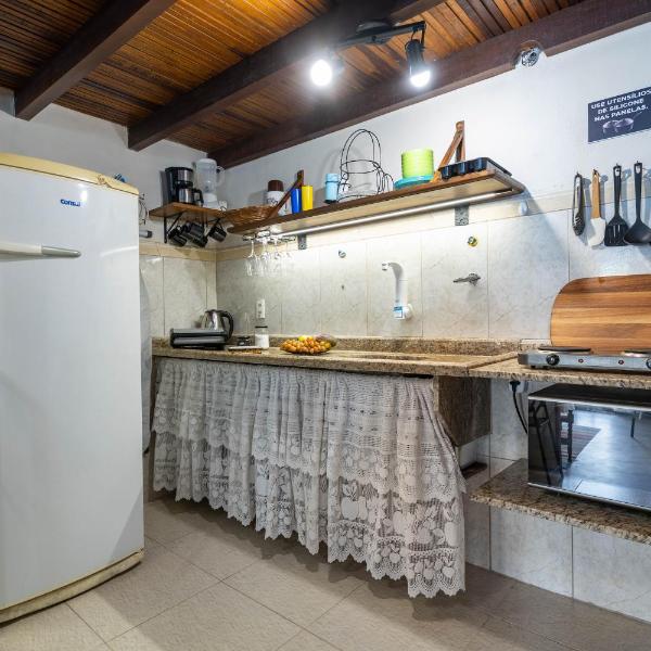 RENOVADO - Boechat Loft 300m da Praia 3 Quartos Piscina Privativa Churrasqueira Jardim Wi-Fi 252 mpbs e Cozinha Completa - Indicado para Casais - Foto 4