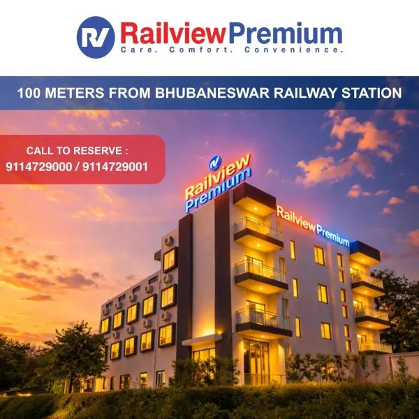 Railview Premium- Nr Railway Station Gate No 6, hotel v destinácii Bhubaneshwar