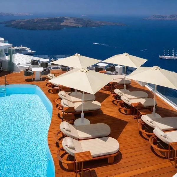 Firostefani में, होटल Sun Rocks Boutique Hotel - Caldera View Suites & Sunset Dining Experience