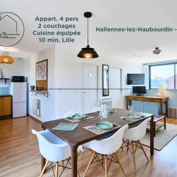 99B - Appartement lumineux 4 pers proche Lille, hotel u gradu Hallennes-lès-Haubourdin