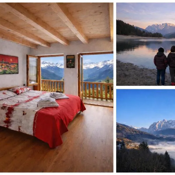 In Cima alla Contrada-Dolomiti & Lake View、ピエーヴェ・ディ・カドーレのホテル