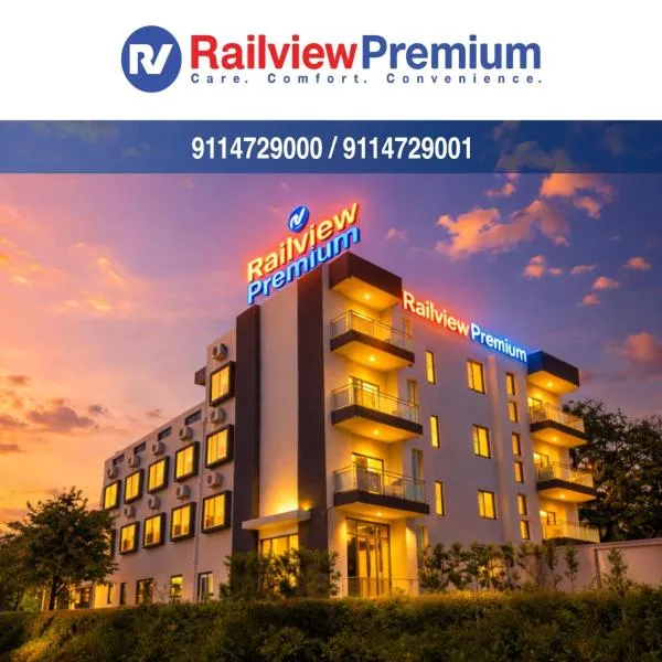 Railview Premium- Nr Railway Station Gate No 6, hotelli kohteessa Bhubaneshwar