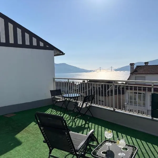 Casa VOL - Piso 2 Terraza con vistas a la Ría, Camino Portugués, hotel a Redondela