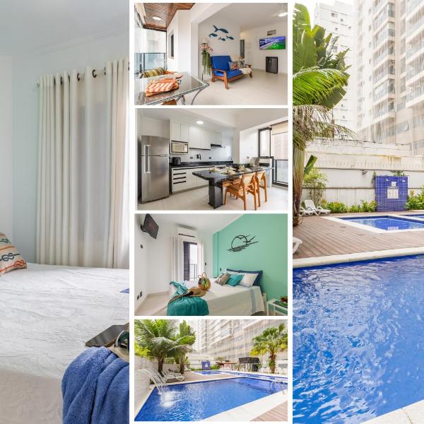 100m Praia Pitangueiras - 2Vagas - 2Quartos - 2Banheiros - Recepção 24h - Ar - Piscinas - Brinquedoteca - Wi-Fi 300mbps - Cozinha Completa - Lava-Seca