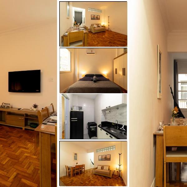 Apartamento 450m Praia do Flamengo - 400m do metrô, restaurantes e bares