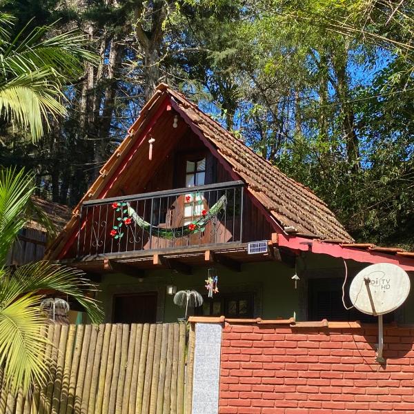 Chalé 1 Alto na Montanha, com lareira e wi-fi