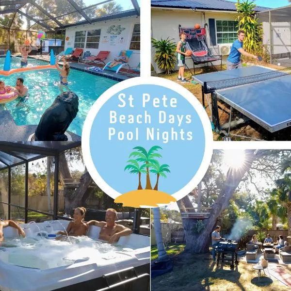 Sleeps 12 Heated Pool, Hot Tub, Pets, 5 min Beach, ξενοδοχείο σε St Petersburg