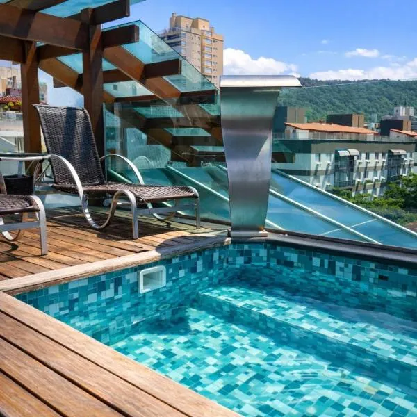 Cobertura Duplex, Piscina Privativa, Churrasqueira, 04 suítes, 2Q Praia, hotel v destinaci Guarujá