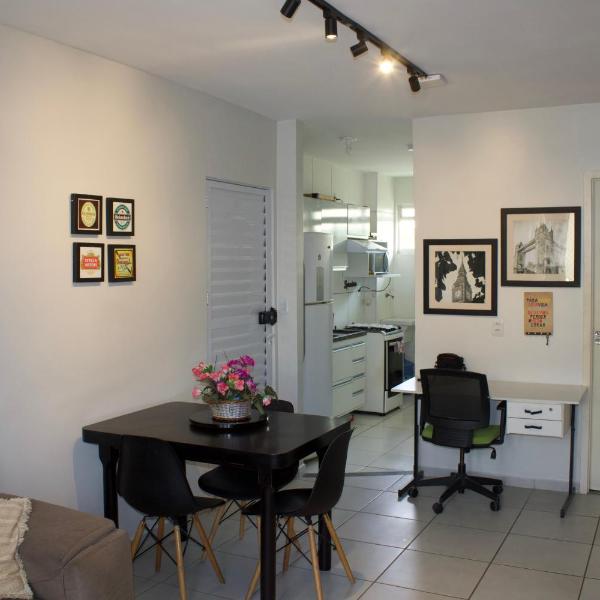APT Completo - Suíte, 2 quartos, 2 Ar-condicionados, cozinha, Wi-FI, Piscina, garagem, portaria - Foto 5