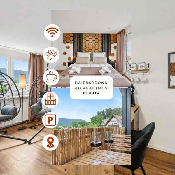 Schwarzwald-Oase mit Balkon und Parkplatz, Hotel in Baiersbronn