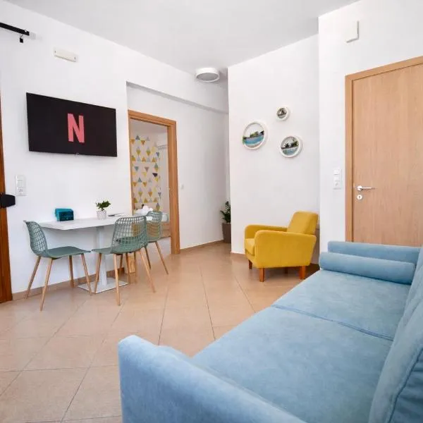 Petite palace Origin Rethymno apt near the beach, hotel em Rethymno Town