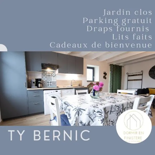 TY BERNIC maison en Pierre, lumineuse, 2 à 4 pers à Riec Sur Belon, hotel in Riec-sur-Bélon
