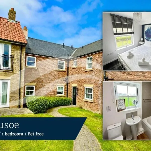 Casa Crusoe - Part of the The Bay Filey Holiday Village with pool, gym and direct beach access, pub, restaurant, tennis and meadows walks, hotel a Reighton
