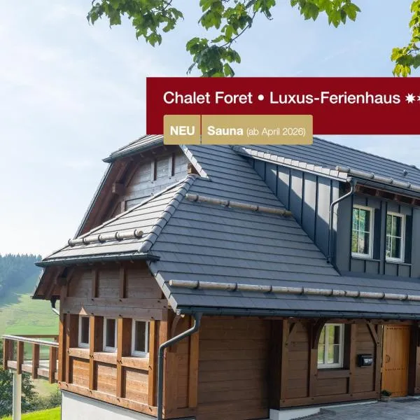 Chalet Foret - Ferienhaus, viešbutis mieste Todtnaubergas