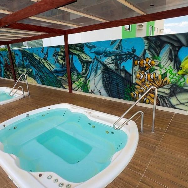 Apto Aquarius - Piscinas Aquecidas, Hidro e Lazer Total - até 5 Pessoas - Foto 3