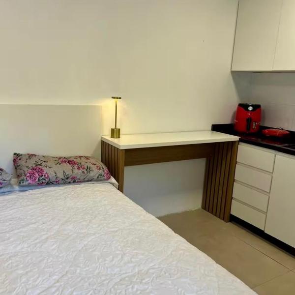 Suíte completa com cozinha próximo ao mar