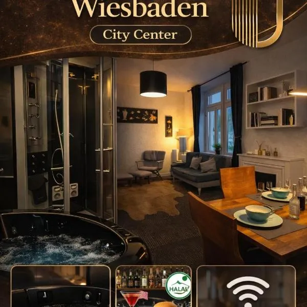 Luxury Apartment with Jacuzzi City Center Wiesbaden, hotel v destinaci Wiesbaden