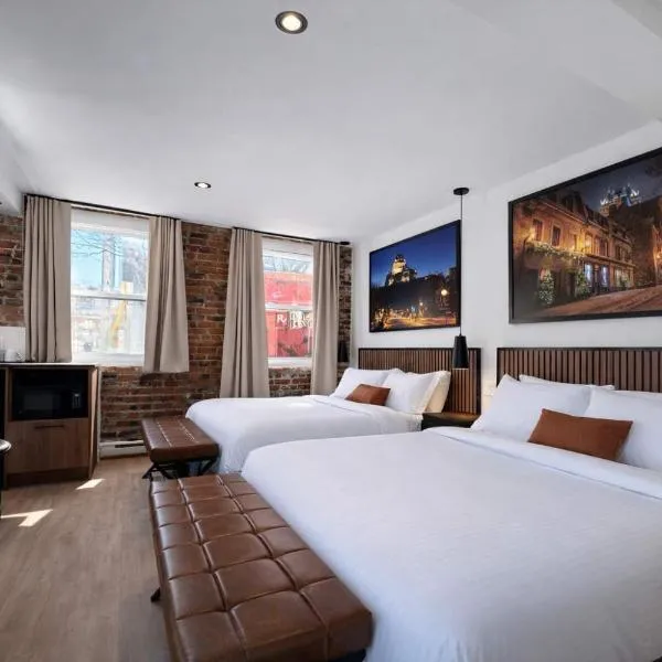 Quebec City में, होटल Room with 2 Queen Beds Downtown Quebec City