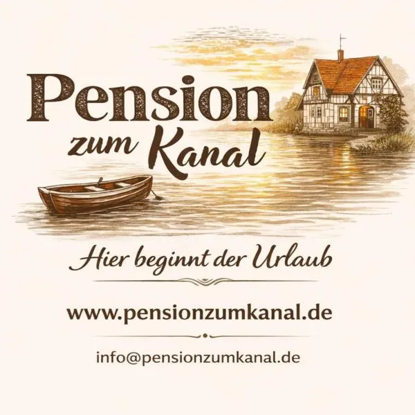 Pension zum Kanal, отель в городе Burg bei Magdeburg