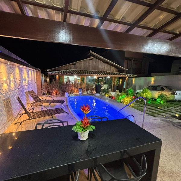 Casa de Madeira em Guarapari, Meaipe com piscina privativa e Área Gourmet - Foto 2