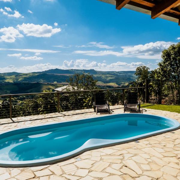 Chalé 1 Refúgio do Sol Piscina com Vista para Montanas - Foto 4