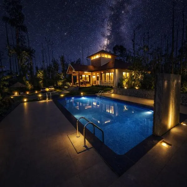 Kattegadde Homestay by Dazzle Destinations - Swimming Pool and Rooms with Private Balcony, hotel em Chikmagalur