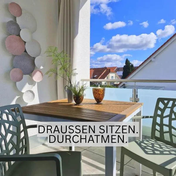 Balkon-Parken-Self-Check-in-Limes2Living-Niedernberg, hôtel à Niedernberg