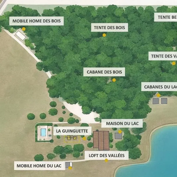 Les Cabanes de Rouffignac, hotell sihtkohas Rouffignac Saint-Cernin