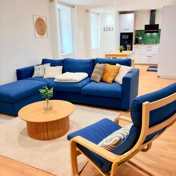 Le salon des voyageurs - Appartement au coeur du Centre Historique de Dole avec Terrasse, hotel v destinácii Dole