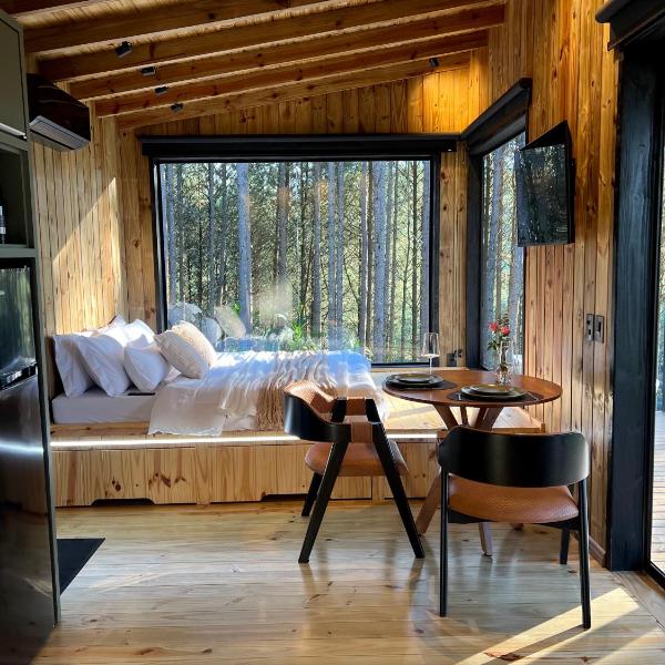 Cabana para casal com banheira e vista na natureza - Foto 4