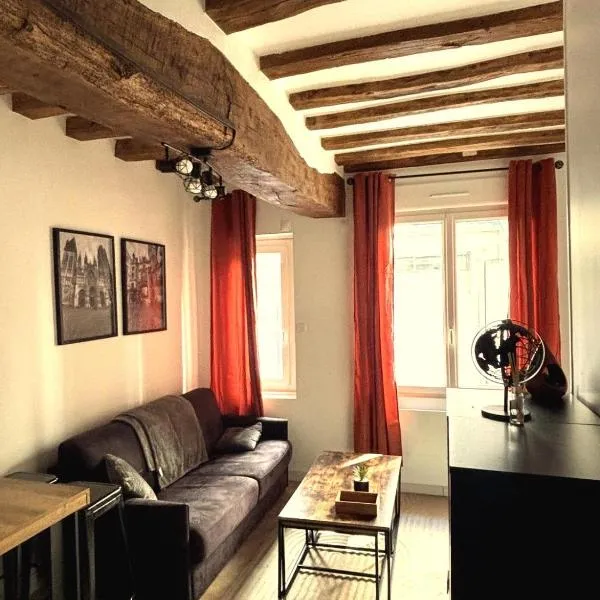 charmant appartement 4 pers hyper centre, au calme, отель в Руане