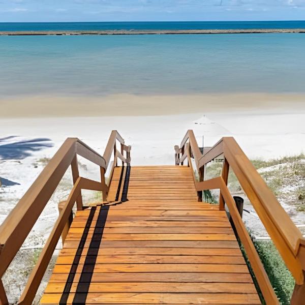 Flat Muro Alto Térreo Premium, Pé na Areia