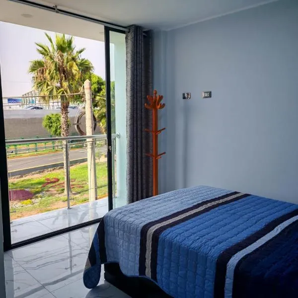 Family Accommodation - Includes taxi from the airport to the apartment – hotel w mieście Lima