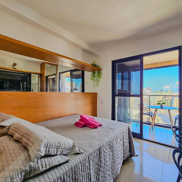 Studio Pituba frente ao mar, localização perfeita. - Foto 2