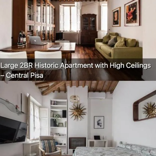Spacious 2BR Apartment for Families Central & Quiet Pisa, hotel v destinaci Pisa