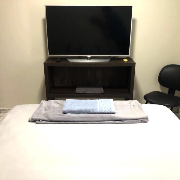 Quarto Queen com Ar, Bairro Nobre, Copa, mais Banheiro