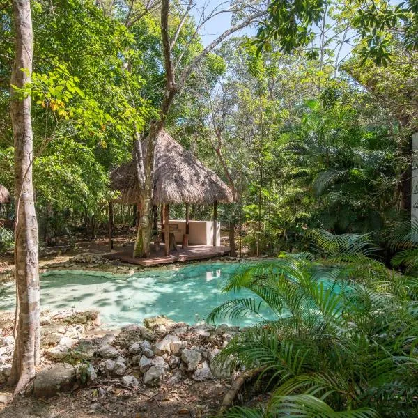 Private Jungle Villa with Full Kitchen & Pool Access, hotel em Tulum