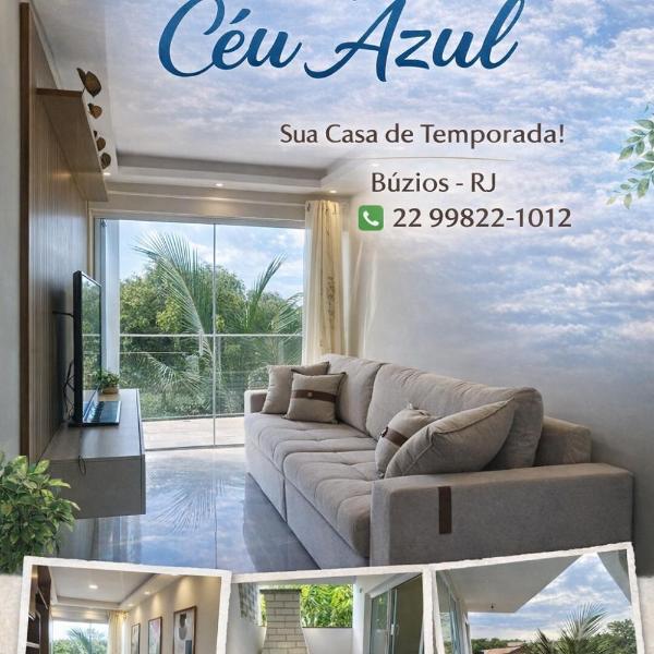 05 minutos da praia - Casa Superior céu azul Buzios