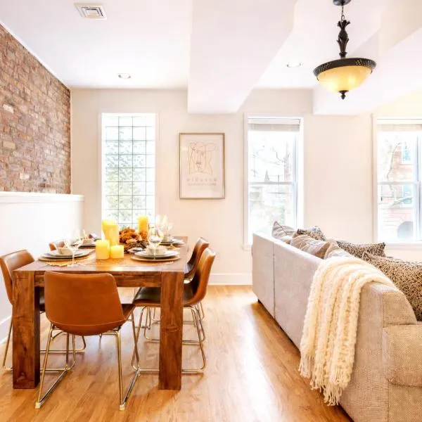 The Brick House Wooster Sq at Yale with Skyline Deck and WD โรงแรมในนิวเฮฟเวน