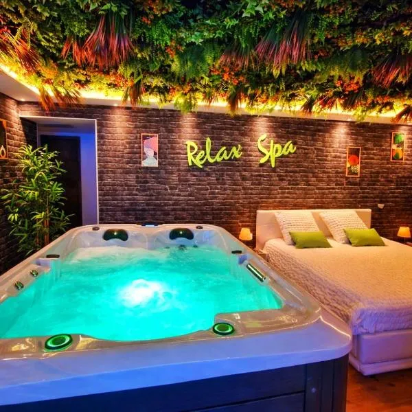 RELAX SPA-4 Pers-Jacuzzi-Parking-Jardin-Clim-Colmar, hotel sa Muntzenheim