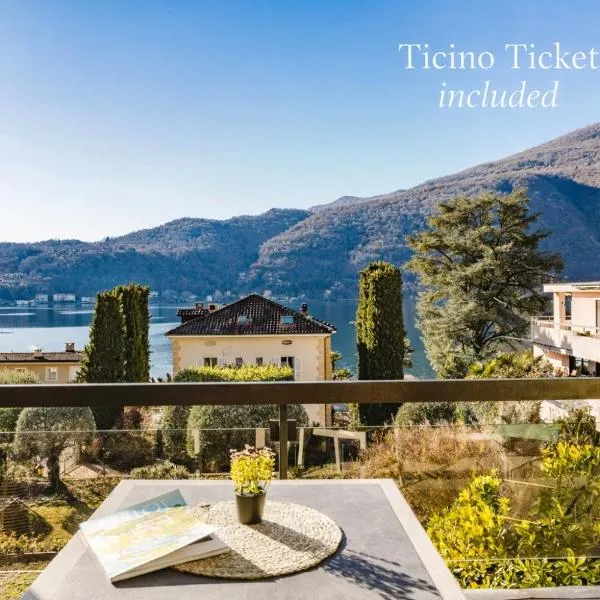 Morcote Limone Suite mit traumhafter Seesicht, hotel em Morcote