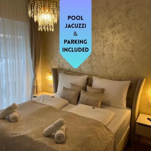 La Luna Deluxe Room with Pool & Jacuzzi, Bikes and Secured Parking, hotel di Našice